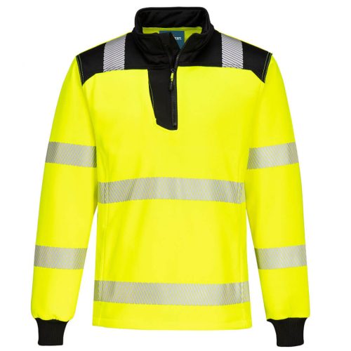 PW3 Hi-Vis 1/4 Zippzáras hosszú ujjú póló