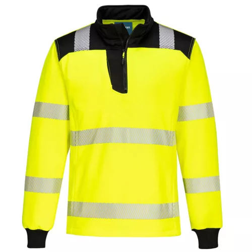 PW3 Hi-Vis 1/4 Zippzáras hosszú ujjú póló