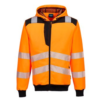 PW3 Hi-Vis zippzáras kapucnis pulóver