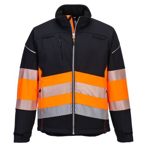 PW3 Hi-Vis Class 1 Softshell kabát (3L)