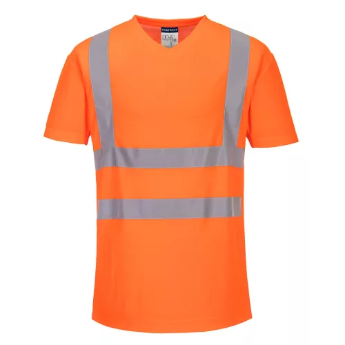 Hi-Vis pamut póló pamut hálós betétes póló S/S