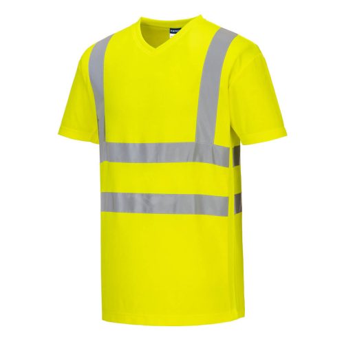 Hi-Vis pamut póló pamut hálós betétes póló S/S