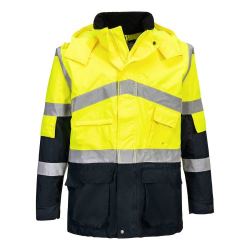 Hi-Vis kéttónusú lélegző kabát