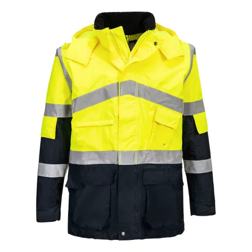 Hi-Vis kéttónusú lélegző kabát