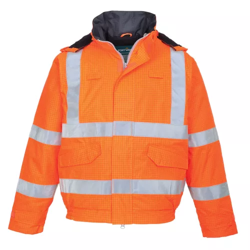 Bizflame Rain Hi-Vis Antistatic FR bomber kabát