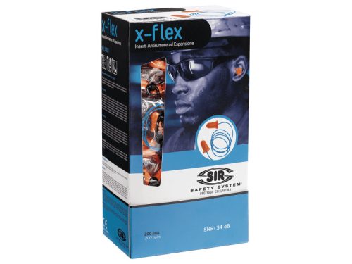 Sir Safety System X-Flex füldugó zsinórral (200pár/cs.)