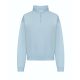 Just Hoods AWJH037 WOMEN'S CROPPED 1/4 ZIP SWEAT XXS