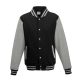 Just Hoods AWJH043 VARSITY JACKET XL
