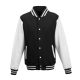 Just Hoods AWJH043 VARSITY JACKET S