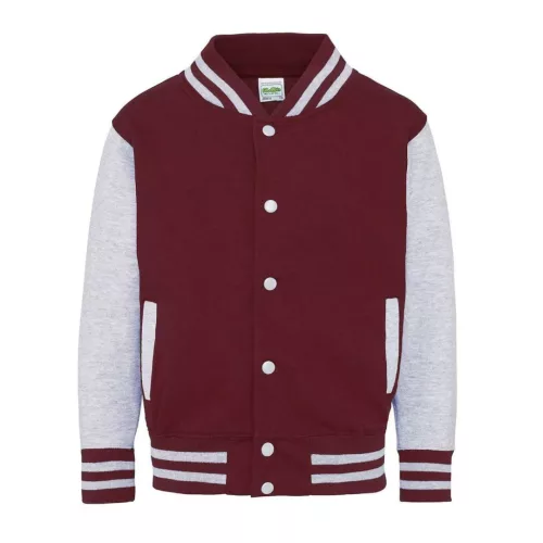 Just Hoods AWJH043J GYERMEK VARSITY KABÁT 3/4