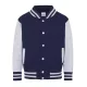 Just Hoods AWJH043J GYERMEK VARSITY KABÁT 3/4