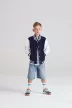 Just Hoods AWJH043J GYERMEK VARSITY KABÁT 3/4