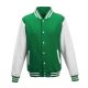 Just Hoods AWJH043 VARSITY JACKET S