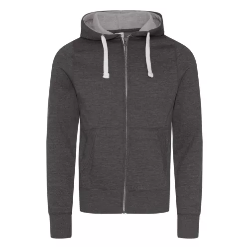 Just Hoods AWJH052 VASTAG CIPZÁRAS KAPUCNIS PULÓVER L