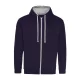 Just Hoods AWJH053 VARSITY CIPZÁRAS KAPUCNIS PULÓVER M