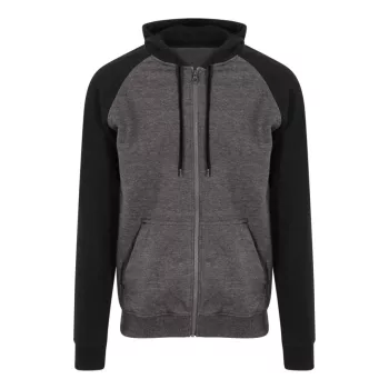 Just Hoods AWJH063 BASEBALL CIPZÁRAS KAPUCNIS PULÓVER S