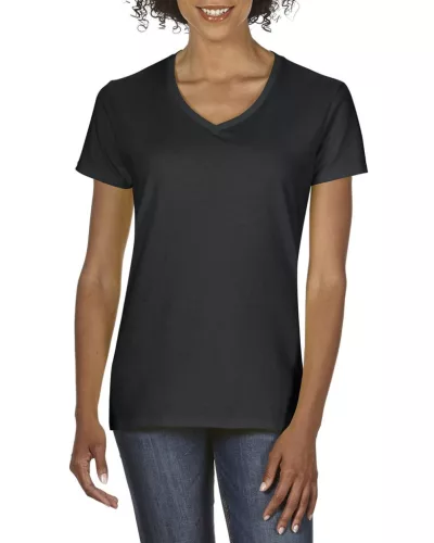 Gildan GIL4100V PREMIUM COTTON® NŐI V-NYAKÚ PÓLÓ S