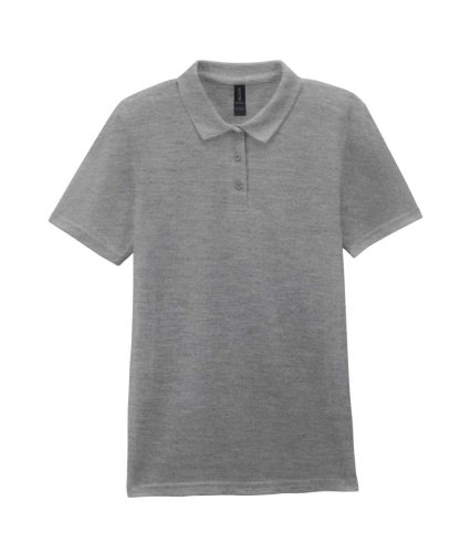 Gildan GIL64800-B3 SOFTSTYLE® LADIES' DOUBLE PIQUÉ POLO WITH 3 COLOUR-MATCHED BUTTONS L