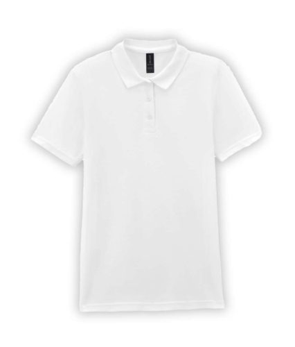 Gildan GIL64800-B3 SOFTSTYLE® LADIES' DOUBLE PIQUÉ POLO WITH 3 COLOUR-MATCHED BUTTONS M