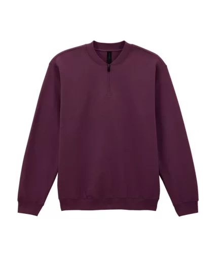Gildan GISF008 SOFTSTYLE™ MIDWEIGHT FELNŐTT 1/4 CIPZÁRAS PULÓVER 2XL