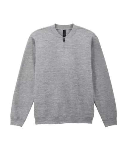 Gildan GISF008 SOFTSTYLE™ MIDWEIGHT FELNŐTT 1/4 CIPZÁRAS PULÓVER 3XL