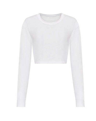 Just Ts JT016 WOMEN'S L/S CROPPED T XL