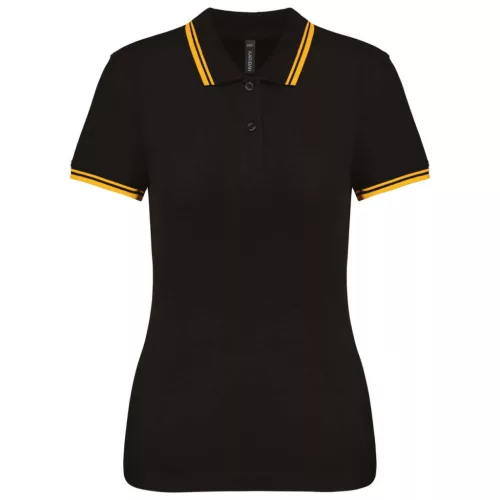 Kariban KA273 NŐI 2 CSÍKOS RÖVID UJJÚ GALLÉROS PÓLÓ 2XL