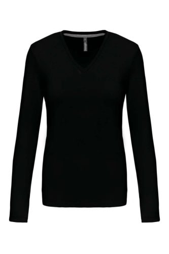Kariban KA382 NŐI HOSSZÚ UJJÚ V-NYAKÚ PÓLÓ 3XL