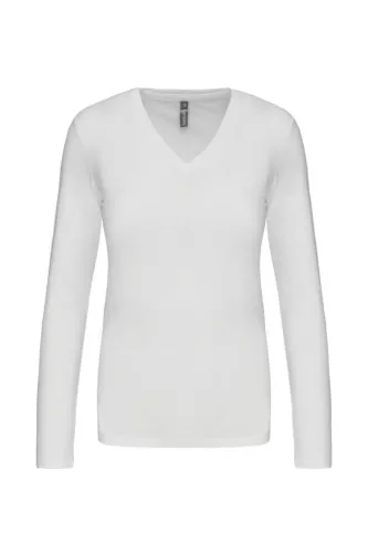 Kariban KA382 NŐI HOSSZÚ UJJÚ V-NYAKÚ PÓLÓ 2XL