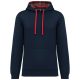 Kariban KA4013 UNISEX CONTRAST PATTERNED HOODED SWEATSHIRT 2XL