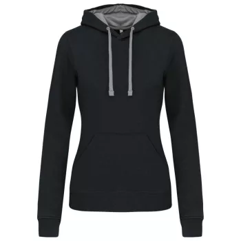 Kariban KA465 NŐI KONTRASZTOS KAPUCNIS PULÓVER S