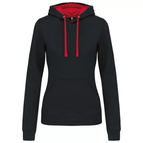 Kariban KA465 NŐI KONTRASZTOS KAPUCNIS PULÓVER 2XL