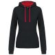 Kariban KA465 LADIES’ CONTRAST HOODED SWEATSHIRT M