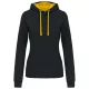 Kariban KA465 NŐI KONTRASZTOS KAPUCNIS PULÓVER L