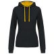 Kariban KA465 LADIES’ CONTRAST HOODED SWEATSHIRT XL