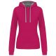 Kariban KA465 LADIES’ CONTRAST HOODED SWEATSHIRT L