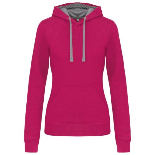 Kariban KA465 LADIES’ CONTRAST HOODED SWEATSHIRT S