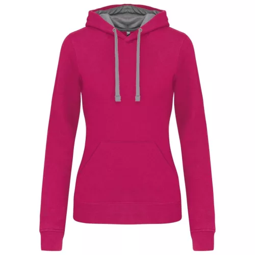 Kariban KA465 NŐI KONTRASZTOS KAPUCNIS PULÓVER XL