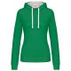 Kariban KA465 LADIES’ CONTRAST HOODED SWEATSHIRT S
