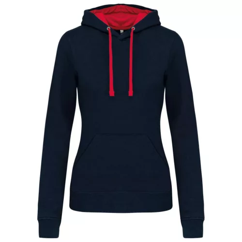 Kariban KA465 NŐI KONTRASZTOS KAPUCNIS PULÓVER 2XL