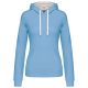 Kariban KA465 LADIES’ CONTRAST HOODED SWEATSHIRT M