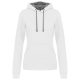 Kariban KA465 LADIES’ CONTRAST HOODED SWEATSHIRT XS