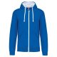 Kariban KA466 MEN'S CONTRAST HOODED FULL ZIP SWEATSHIRT XL