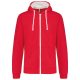 Kariban KA466 MEN'S CONTRAST HOODED FULL ZIP SWEATSHIRT 3XL