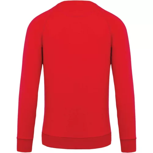 Kariban KA480 FÉRFI ORGANIKUS PAMUT KÖRNYAKAS RAGLÁN UJJÚ PULÓVER 3XL