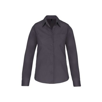   Kariban KA542 NŐI HOSSZÚ UJJÚ KÖNNYEN KEZELHETŐ PAMUT POPLIN ING S