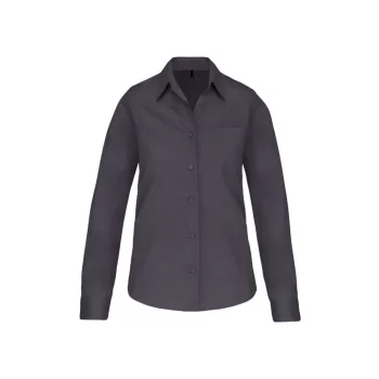   Kariban KA542 NŐI HOSSZÚ UJJÚ KÖNNYEN KEZELHETŐ PAMUT POPLIN ING S