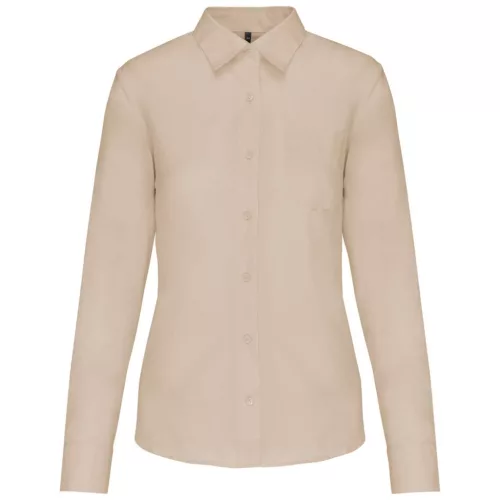 Kariban KA549 JESSICA - NŐI HOSSZÚ UJJÚ KÖNNYEN KEZELHETŐ POLYCOTTON POPLIN ING S