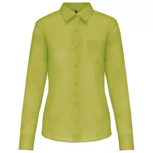 Kariban KA549 JESSICA - NŐI HOSSZÚ UJJÚ KÖNNYEN KEZELHETŐ POLYCOTTON POPLIN ING XS