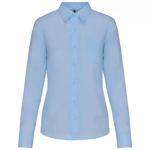 Kariban KA549 JESSICA - NŐI HOSSZÚ UJJÚ KÖNNYEN KEZELHETŐ POLYCOTTON POPLIN ING M